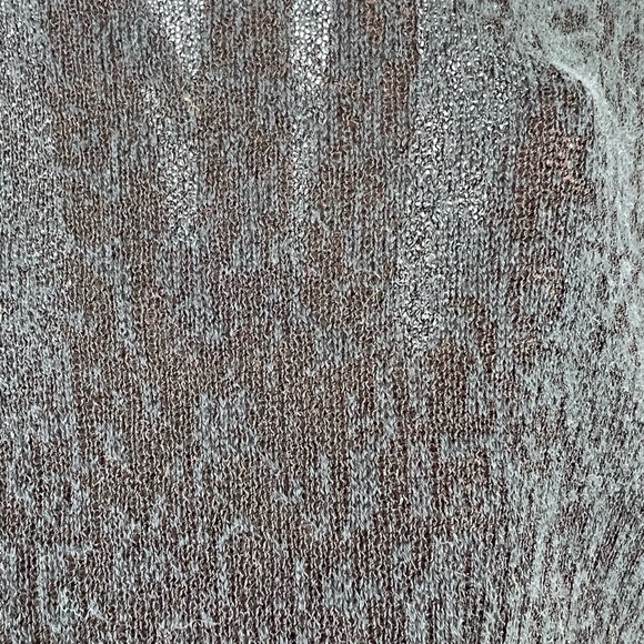 Eileen Fisher Knit black blouse, sheer accent at shoulders, Black, S - Picture 4 of 6